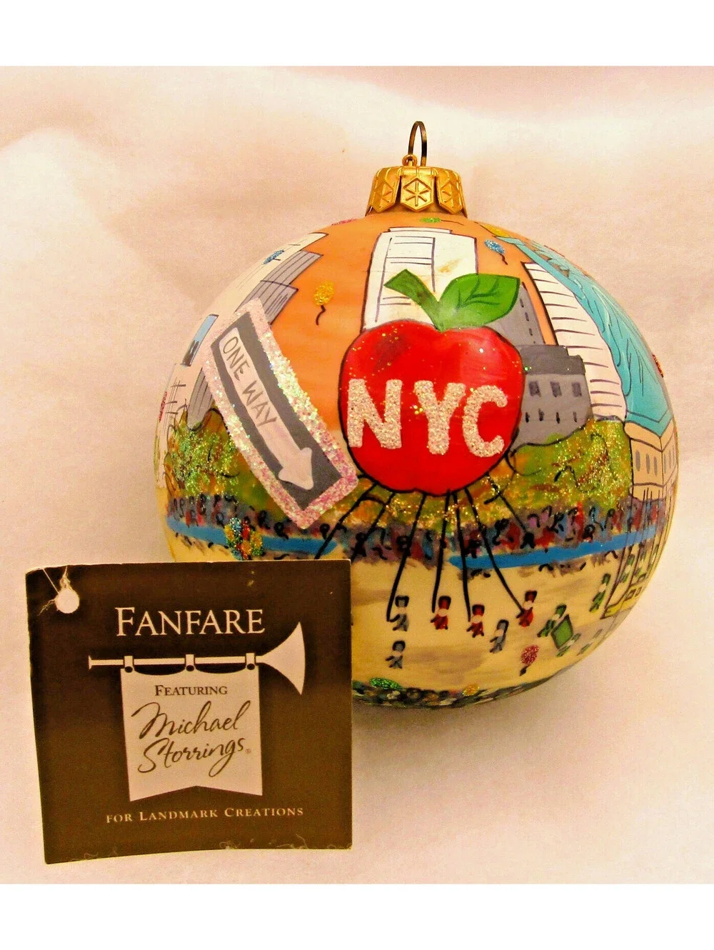 Michael Storrings for Landmark Creations Fanfare NYC Ornament with Tag and Box